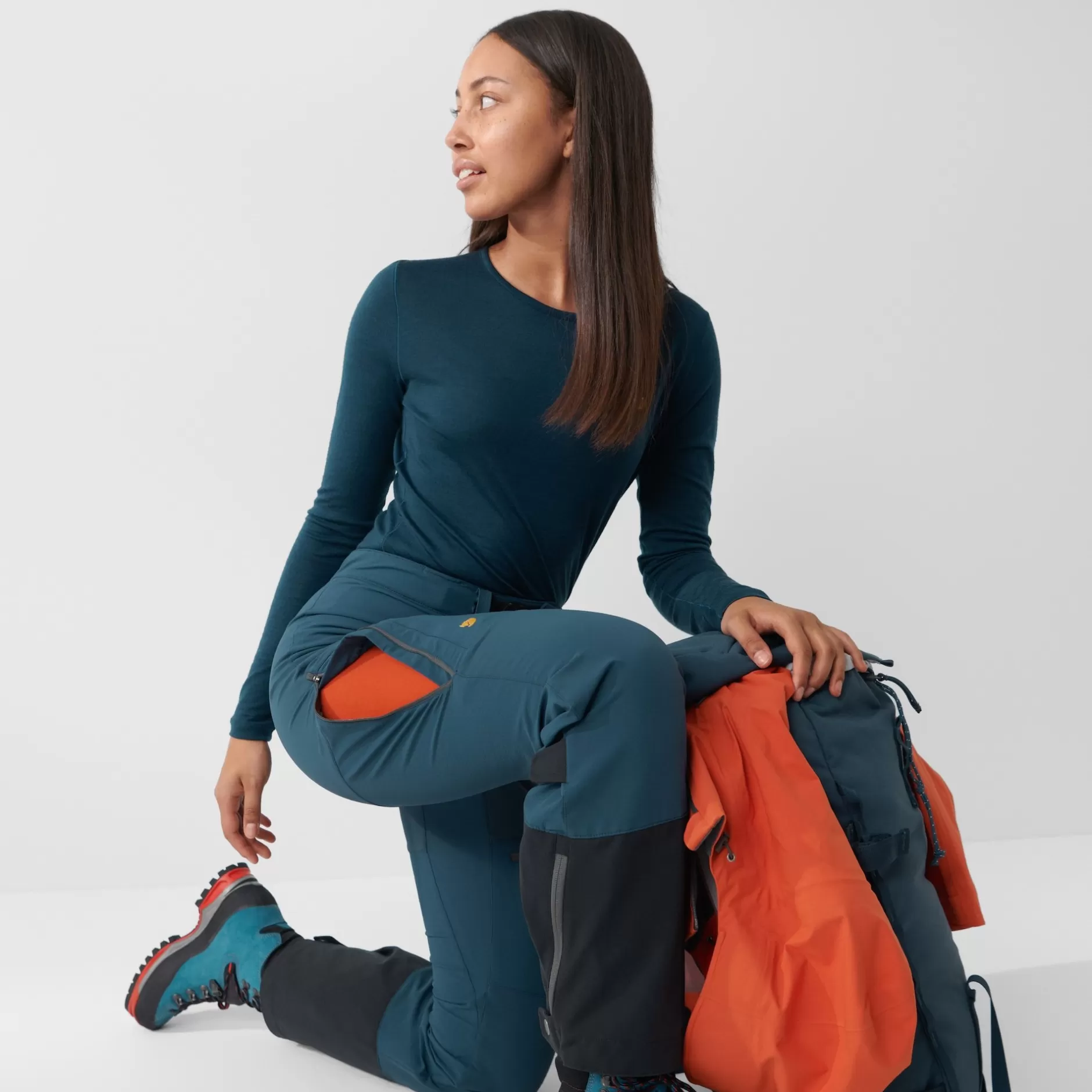 Women Fjällräven Bergtagen Touring Trousers W