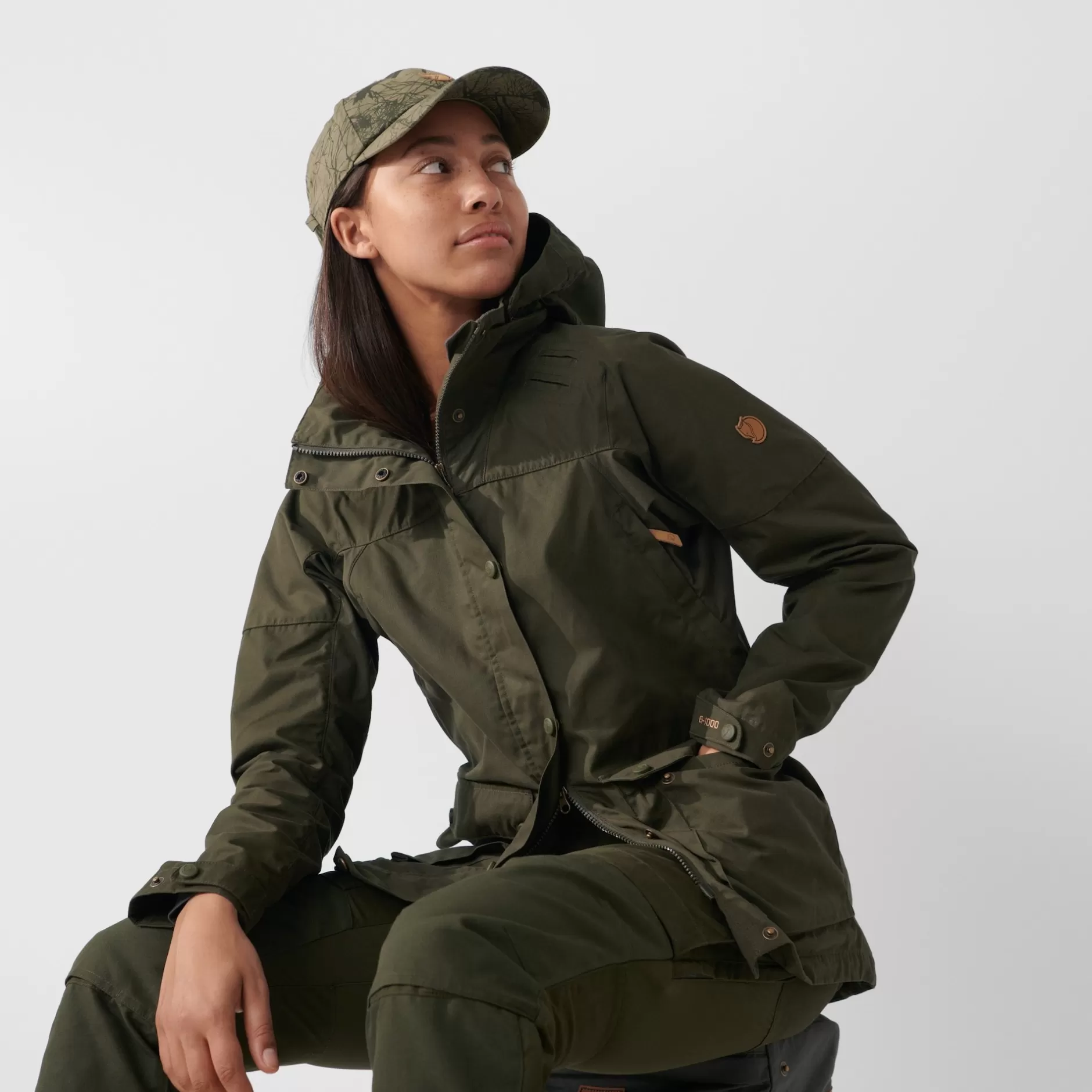 Women Fjällräven Forest Hybrid Jacket W