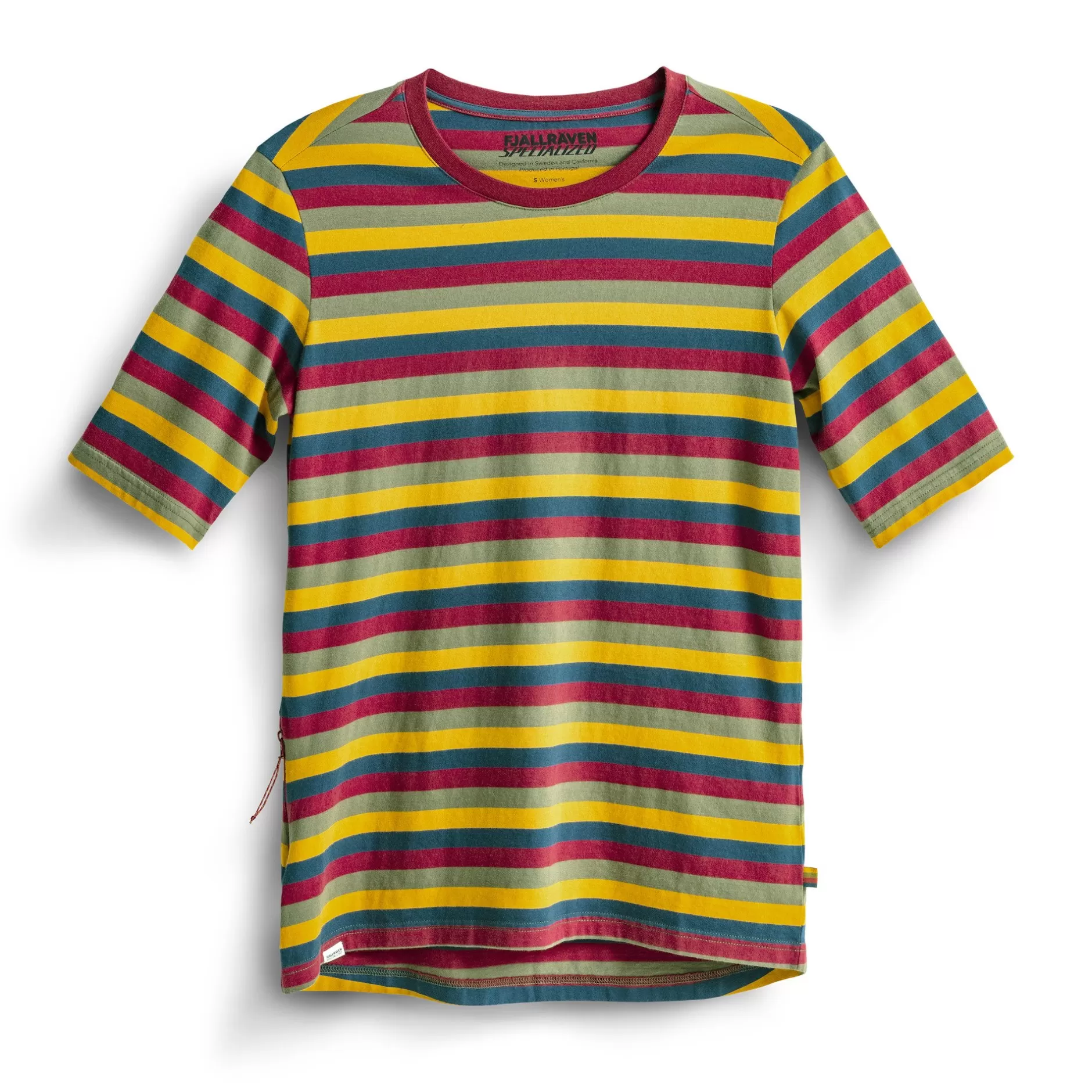 Women Fjällräven S/F Cotton Striped T-shirt W